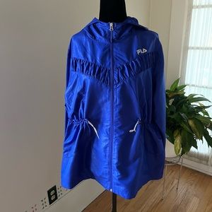 Fila Sport Womens Royal Blue Hooded Jacket - Size XL